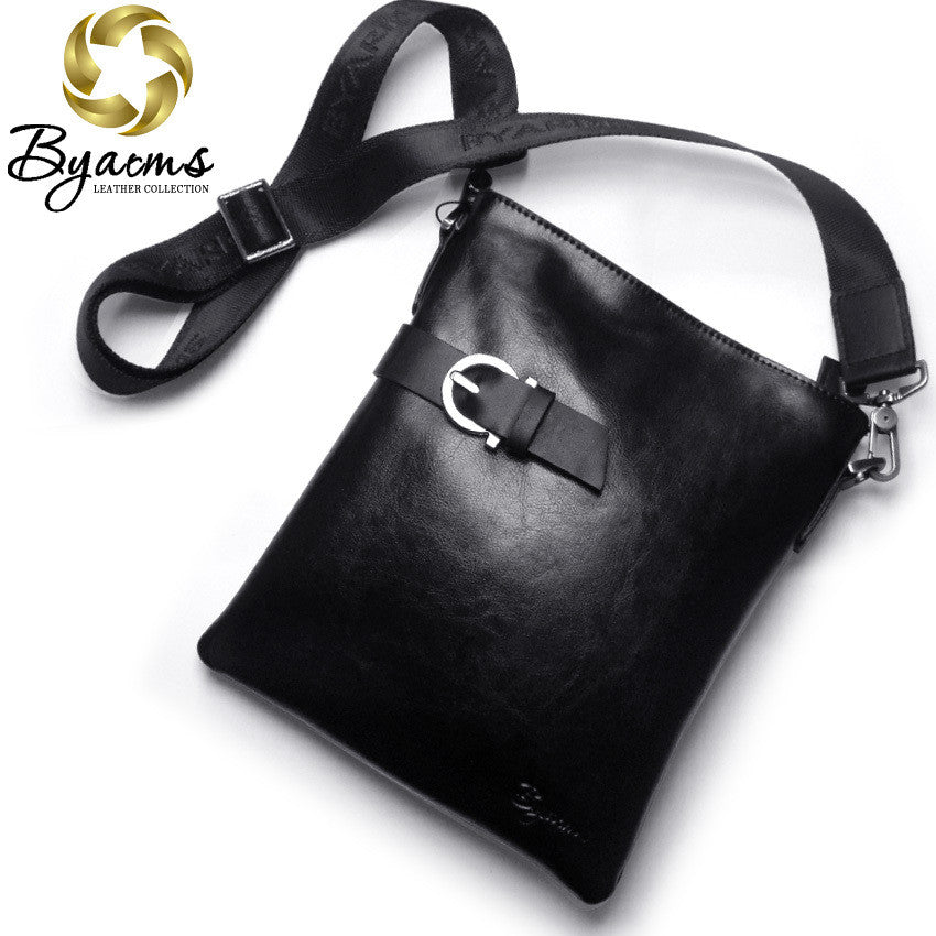 100% Guarantee Genuine Leather Bag, High quality Natural Cowskin Men Messenger Bags, Vintage Shoulder  Crossbody  Bag  #1050 - Shopy Max
