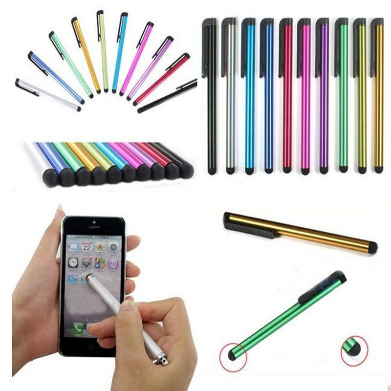 10PCS/LOT Colorful Metal Stylus Touch Screen Pen for iPhone 5 4s iPad 3/2 iPod Touch Smart Phone Tablet PC Universal - Shopy Max
