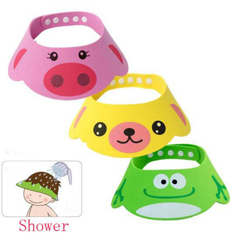 1PCS Adjustable Baby Cap Kid Child Shampoo Bathing Shower Hat Wash Hair Eye Shield Direct Visor Hats For Children Baby Care