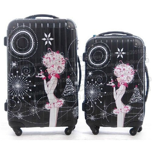 20" inches lovely princess girl catoon ABS trolley suitcase luggage/Pull Rod trunk /traveller case box with spinner wheels