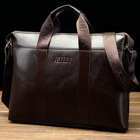 2014 Hot Sale PU leather handbag cowhide male bag commercial briefcase shoulder messenger bag laptop bag Cheap wholesale