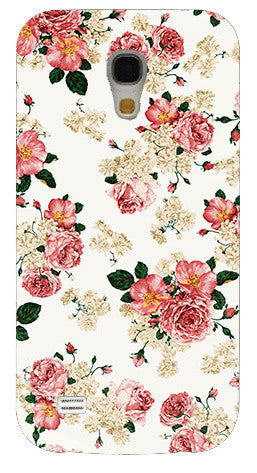 2014  Freeshipping Colorful Brilliant Rose Peony Flowers Background phone case cover skin Shell for Samsung galaxy S4 mini I9190