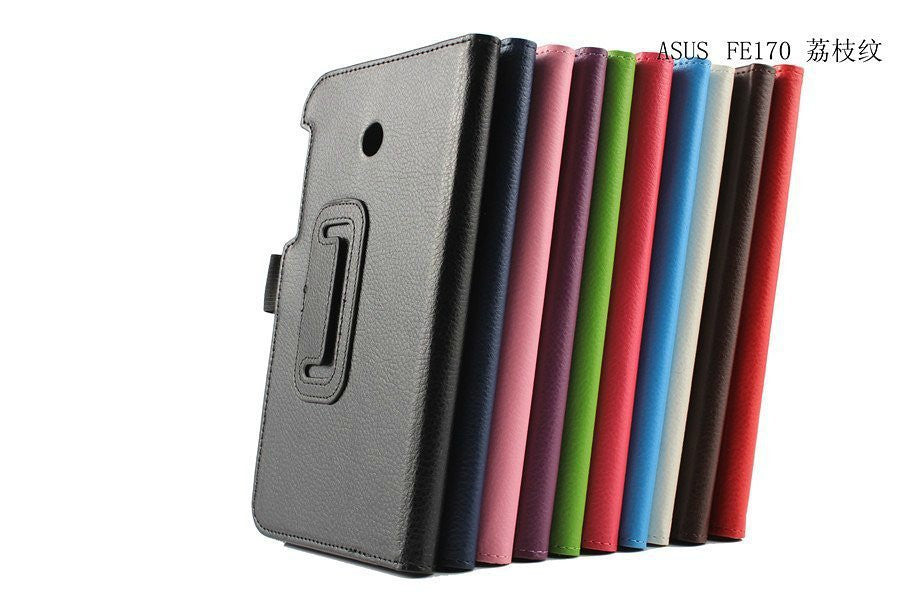 New Pu Leather Case Flip Cover For Asus FonePad 7 FE170CG FE170 7 inch Tablet 7'' + Stylus Free Shipping