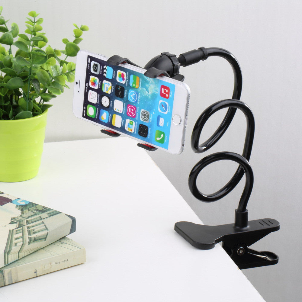 1pc Universal 360 Rotating Flexible Long Arm Lazy Bed Desktop Car Stand Mount Holder For Cell Phone - Shopy Max
