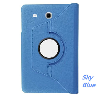 360 Rotating Litchi skin Leather case cover for Samsung Galaxy Tab E 9.6 T560 T561