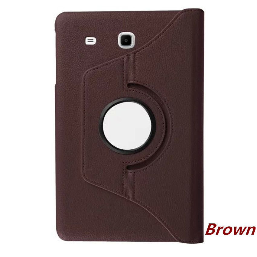 360 Rotating Litchi skin Leather case cover for Samsung Galaxy Tab E 9.6 T560 T561