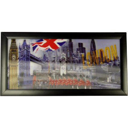 Iconic 3D 23x50cm - London & Flag - Shopy Max