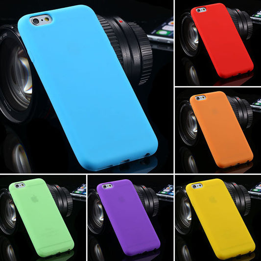 New Arrival Cindy Color High Quality Silicone Case For Iphone 6 4.7" Pritective Pricise Hole
