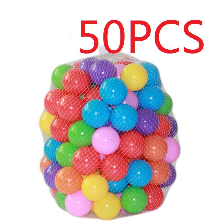 50PCS/100PCS/LOT Eco-Friendly Colorful Soft Plastic Tent Water Pool Ocean Wave Ball Baby Funny Toys 5.5cm Wholesale Beach Ball