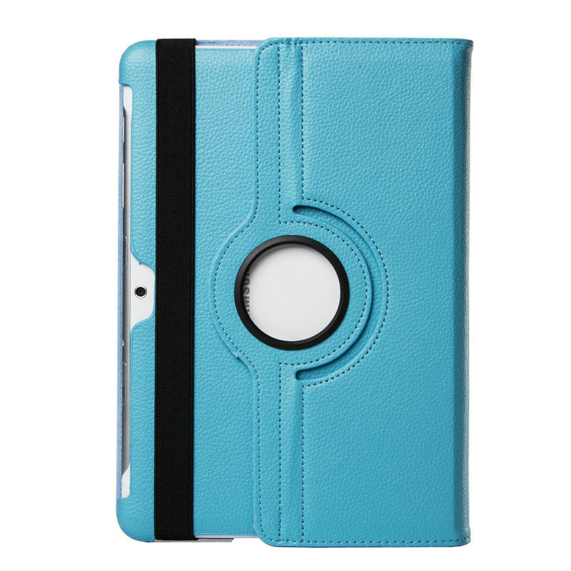 7 in 1 For Samsung Galaxy Tab 2 10.1 inch P5100 Tablet PU Leather Case Cover Rotating+Micro OTG cable+USB cable - Shopy Max