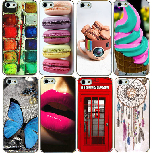 Bright interesting UV print hard phone case  For iphone 5 5s back Cover