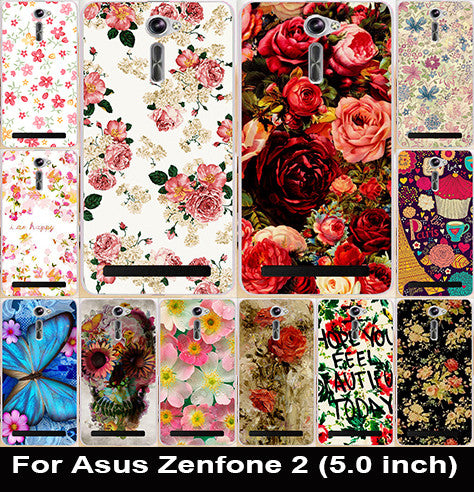 Beatiful Rose Peony Flowers Battery Housing Back Skin Shell Painted Cell Phone Case