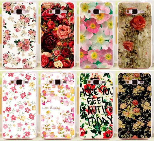 Beautiful Brilliant Rose Peony Flower PC Phone Case Cover Skin Shell For Samsung