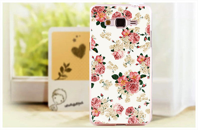 Beautiful Brilliant Rose Peony Flower PC Phone Case Cover Skin Shell For Samsung