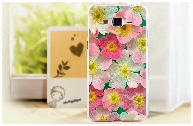 Beautiful Brilliant Rose Peony Flower PC Phone Case Cover Skin Shell For Samsung