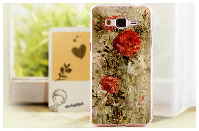 Beautiful Brilliant Rose Peony Flower PC Phone Case Cover Skin Shell For Samsung