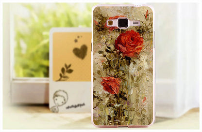 Beautiful Brilliant Rose Peony Flower PC Phone Case Cover Skin Shell For Samsung