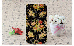Colorful Brilliant Rose Peony Flowers Painted Phone Cases Hard Back