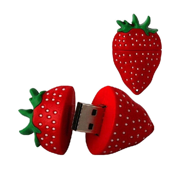 Strawberry Pendrive USB Flash Drive 128MB 2GB 4GB 8GB 16GB 32GB 64GB Pen Drives Flash U Stick USB 2.0 DriveFalsh - Shopy Max