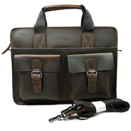 European style Document file Vintage Men Messenger Bags tote Elegant men's briefcases office men's crossbody bags - Shopy Max