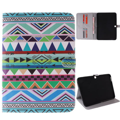 Fashion Flower Stand Card Folio PU Leather Case Cover For Samsung Galaxy Tab 4 10.1" T530