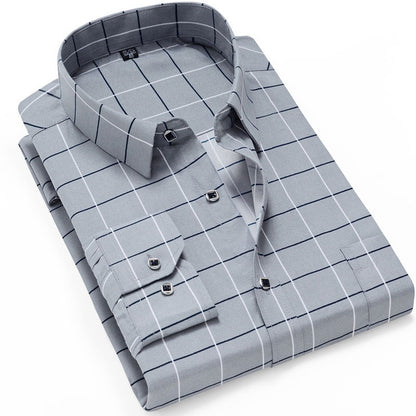 Fashion Mens Casual Long Sleeved Printed Shirt Slim Fit Male Social Business Dress Shirt Brand Men Clothing Soft Comfortable