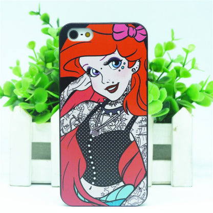 For Apple i Phone iPhone 5 5s Case Tattoo Ariel Little Mermaid series Protective Cover Case For iPhone5 iPhone5s