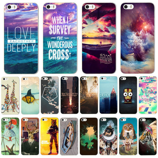 Phone Case for iPhone 4 4s Colored Beautiful Printed Flowers Patterns Hard Plastic Ski Cover