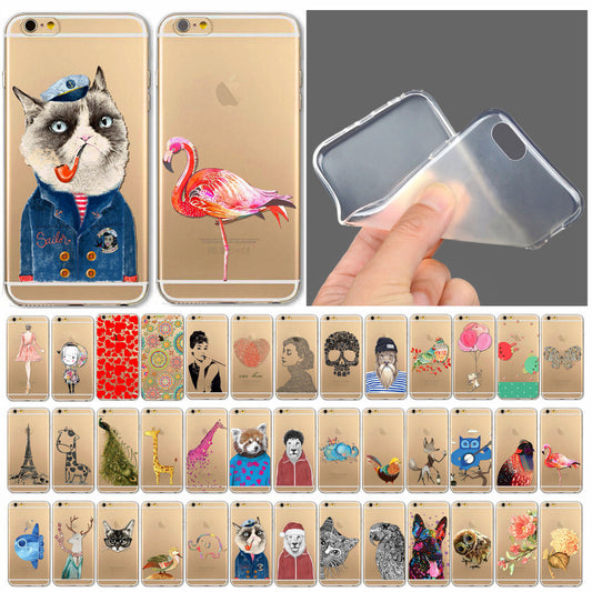 Soft Rubber Silicone Gel Tpu Phone Skin Cover Case  for iPhone  4 4S  whd1284  23-45 - Shopy Max