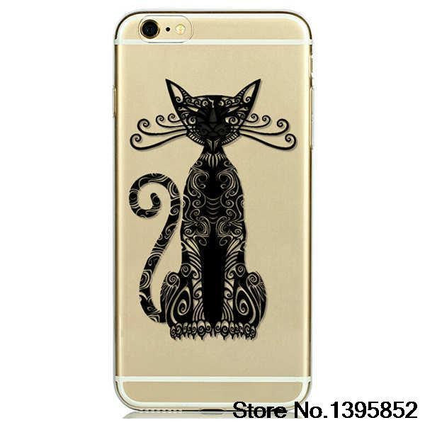 New Arrival Fashion Pattern Ultra Slim Transparent TPU Soft Case Cover Skin For iPhone 6 4.7