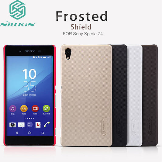 Genuine NILLKIN Ultrathin Plastic Frosted Shield Case Cover For Sony Xperia Z4 Hard Back Protective Case + Free Screen Protector - Shopy Max