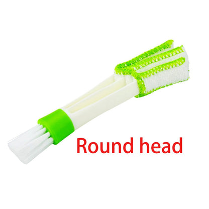 Car-styling Auto Accessories 2 In 1 Car Air-conditioner Outlet Cleaning Tool Long Durable Multi-purpose Duster Brush Cleaner