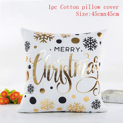 Christmas Cushion Cover 45*45 Red Merry Christmas Printed