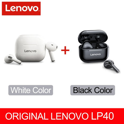 NEW Original Lenovo LP40/LP40pro TWS Wireless Earphone Bluetooth5.1 Dual Stereo Noise Reduction Bass Touch Control Earbuds