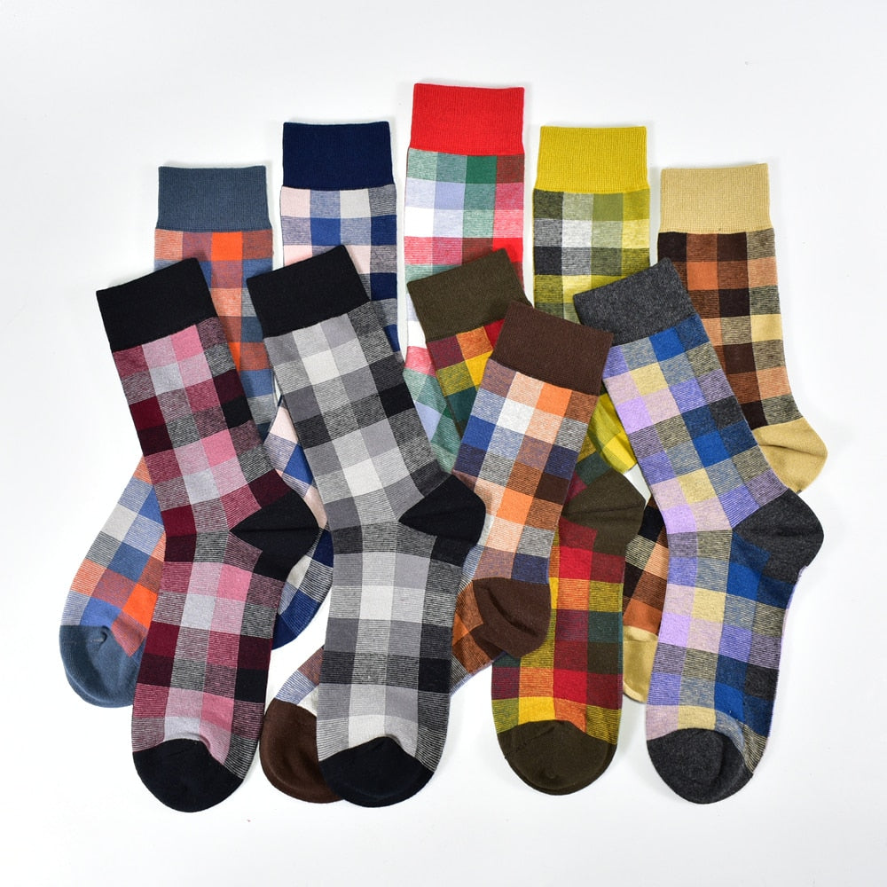 New Men's Socks Casual Business Dress High Quality Happy