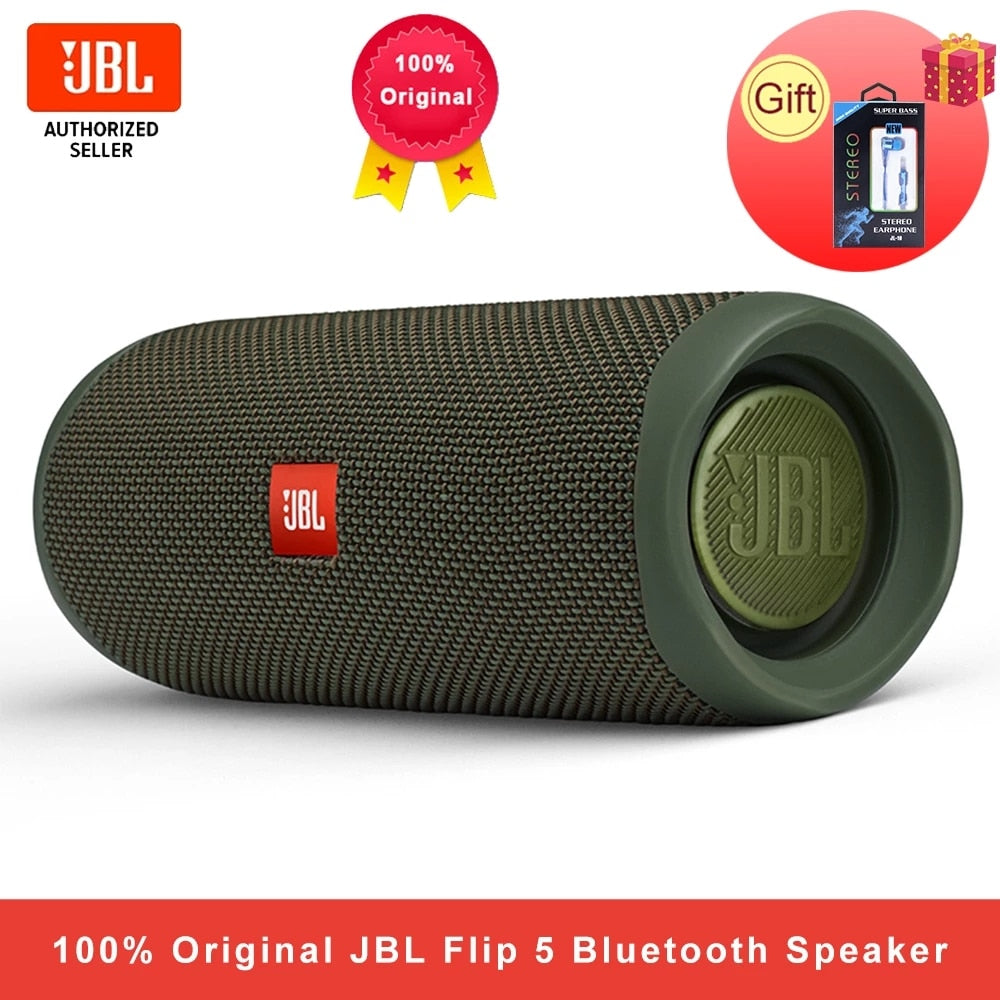 Original JBL Flip 5 Bluetooth Speaker Mini Portable IPX7 Waterproof Wireless Outdoor Stereo Bass Music JBL FLIP5