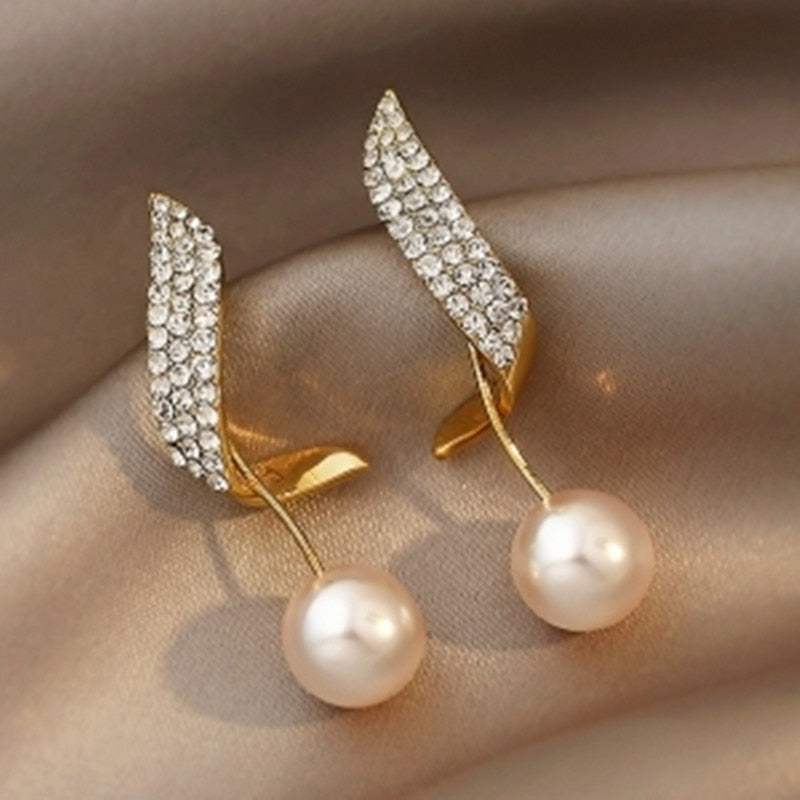 Luxury Long Pearl Earrings For Women 2022 New Jewelry Korean Style