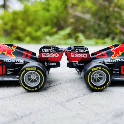 Bburago 1:43 2021 F1 Red Bull Racing RB16B 33# Max Verstappen 11# Sergio Perez Formula one Simulation alloy super toy car model