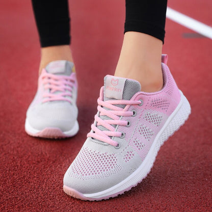 Sneakers Women Shoes Flats Casual Sport Shoe Woman Lace-Up Spring Summer Mesh Light Breathable zapatillas deportivas mujer