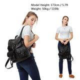 VASCHY Fashion Backpack Purse for Women Chic Drawstring