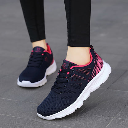 Sneakers Women Shoes Flats Casual Sport Shoe Woman Lace-Up Spring Summer Mesh Light Breathable zapatillas deportivas mujer