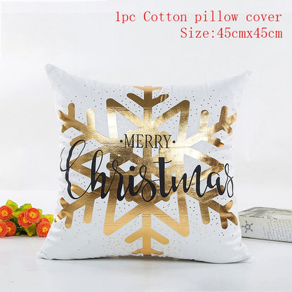 Christmas Cushion Cover 45*45 Red Merry Christmas Printed