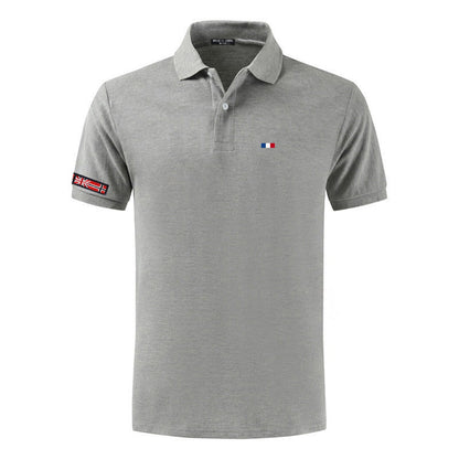 NEGIZBER New Man Polo Shirt Mens Casual Deer Embroidery Cotton Polo shirt Men Short Sleeve High Quantity polo men
