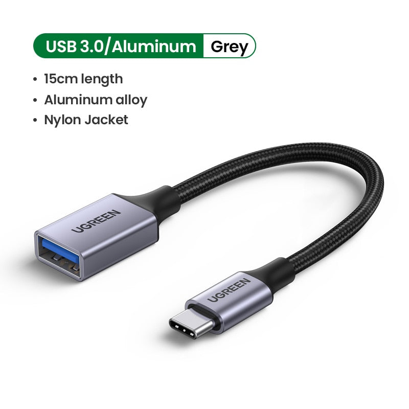 UGREEN USB C to USB 3.0 Adapter Type C OTG Cable Thunderbolt 3 to USB Female Adapter OTG Cable for