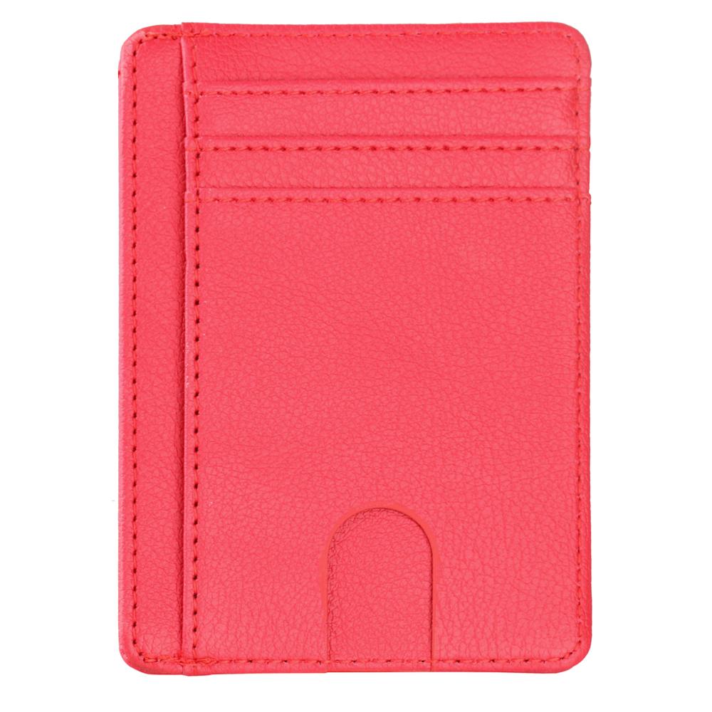 THINKTHENDO Slim RFID Blocking Leather Wallet Credit ID Card Holder Purse