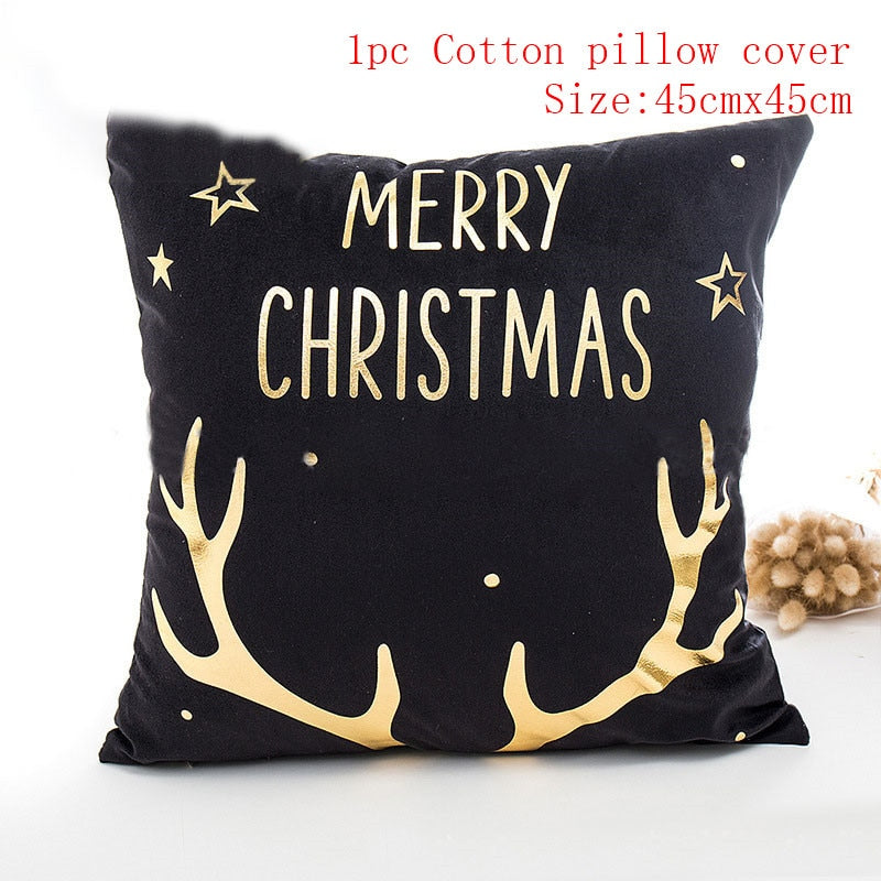 Christmas Cushion Cover 45*45 Red Merry Christmas Printed