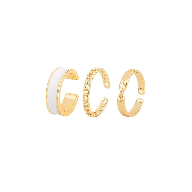 2020 New Gothic Style Three Piece Opening Rings For Woman Fashion