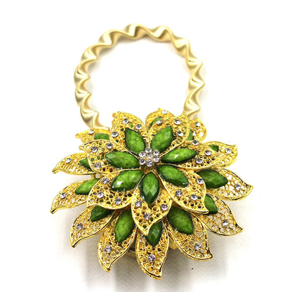 Colorful Curtain Buckle Flower Stretchable Spring Magnetic Curtain Clip Curtain Holder Rhinestone Creative Strap Flower Cortinas