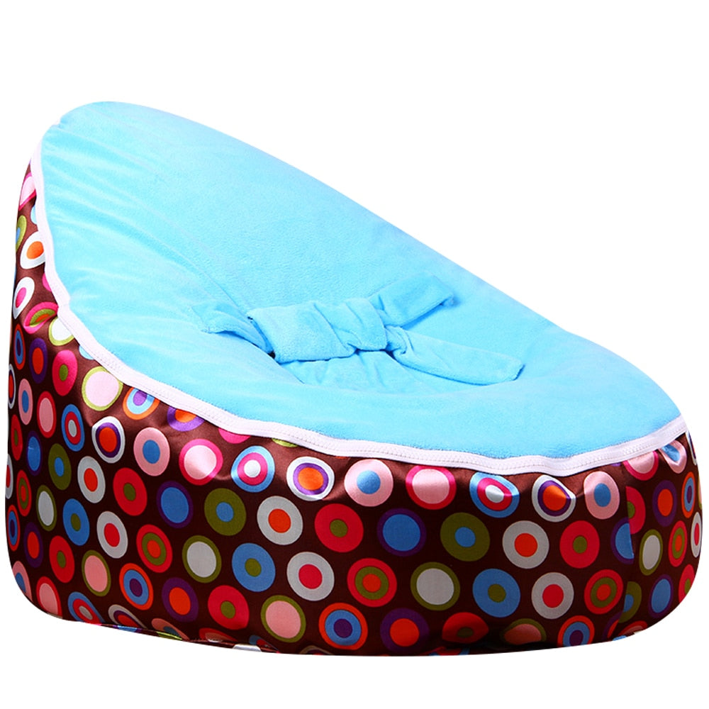 Levmoon Medium Ewha Print Bean Bag Chair Kids Bed For Sleeping Portable Folding
