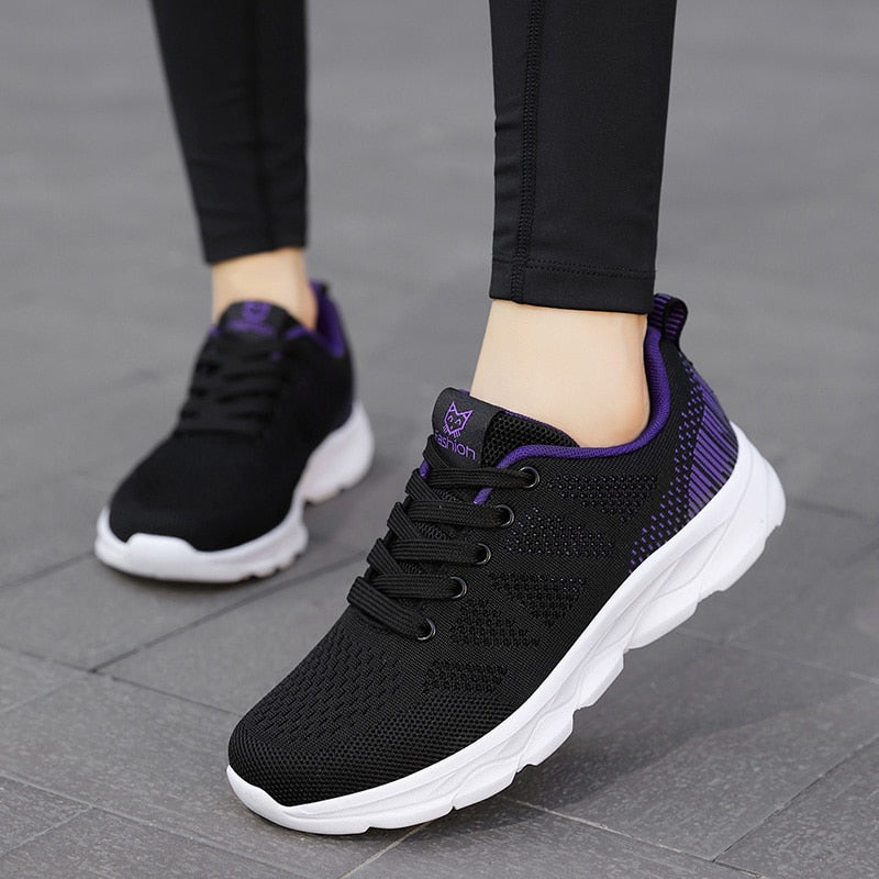 Sneakers Women Shoes Flats Casual Sport Shoe Woman Lace-Up Spring Summer Mesh Light Breathable zapatillas deportivas mujer